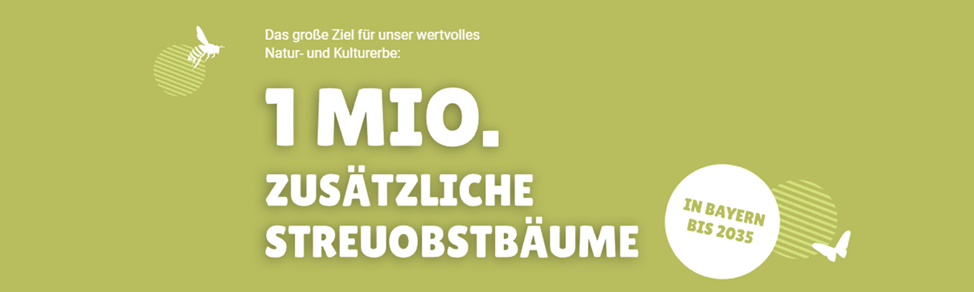 Das Ziel des Streuobstpaktes: 1 Million zusätzlicher Streuobstbäume in Bayern bis 2035